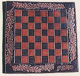 leather chessboard